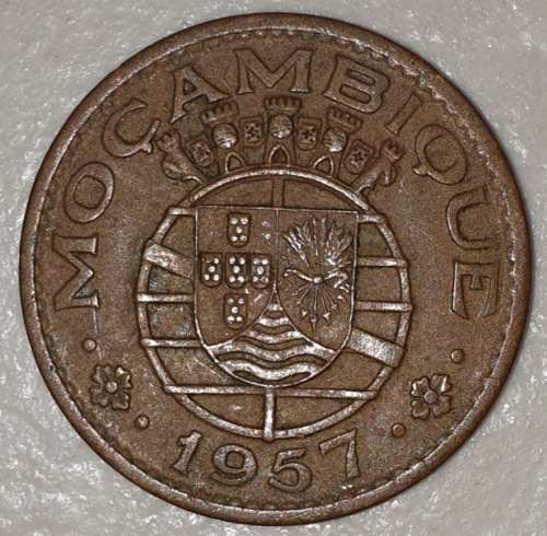 1957 - 1 ESCUDO - MOCAMBIQUE - MOZAMBIQUE - (Bronze)